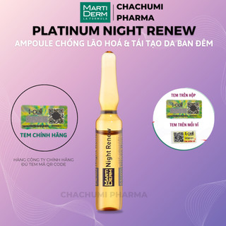 Martiderm platinum night renew ampoule chống lão hoá & tái tạo da ban đêm