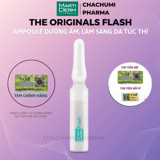 Martiderm the originals flash ampoule dưỡng ẩm, làm sáng da & giảm mệt mỏi tức thì (hộp 5 ống)