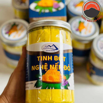 Tinh bột nghệ nếp đỏ nguyên chất Tây Bắc xay lọc, tinh chế thủ công. Tinh bột nghệ nano uống, trộn mật ong nano curcumin