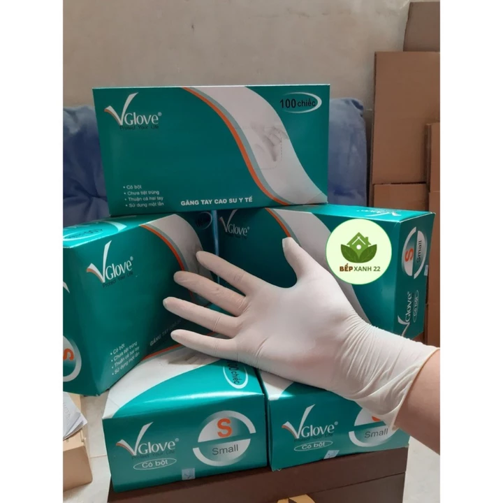 Găng tay y tế có bột, không bột, bao tay, không bột găng tay cao su y tế chuyên dùng cho spa