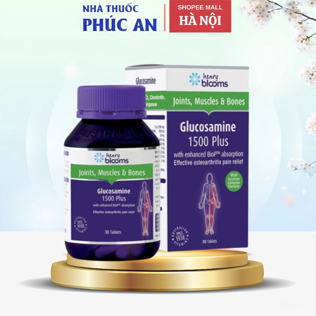 Henry Blooms Glucosamine 1500 Plus 180 Tablets Joint And