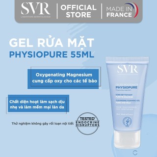 Gel rửa mặt dành cho da nhạy cảm SVR Physiopure Gelee Moussante 55ml/200ml