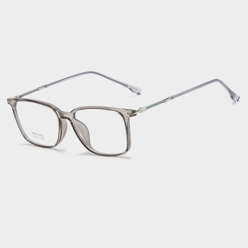 Gọng kính cận nữ nam vuông nhẹ nhàng thời trang công sở năng động thay được tròng cận 8161