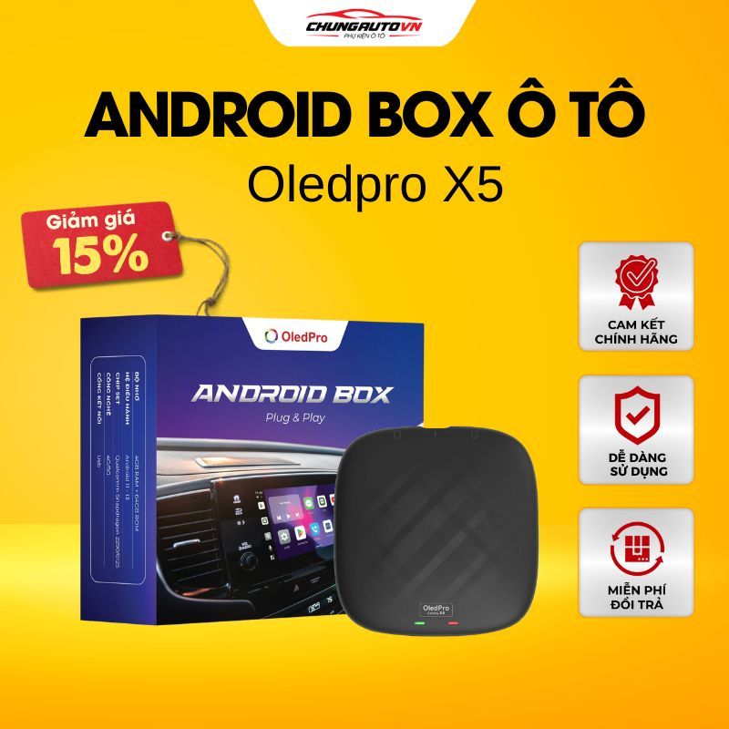 Androi box cho ô tô X5 OledPro X5 - ra lệnh bằng giọng nói bảo hành 1 ...