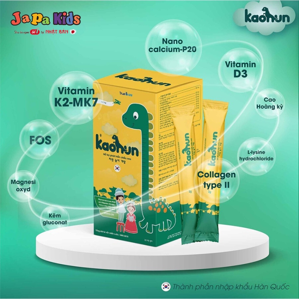 Ảnh Cốm Tăng Chiều Cao Kaohun Hàn Quốc dạng cốm chính hãng japa kids 2