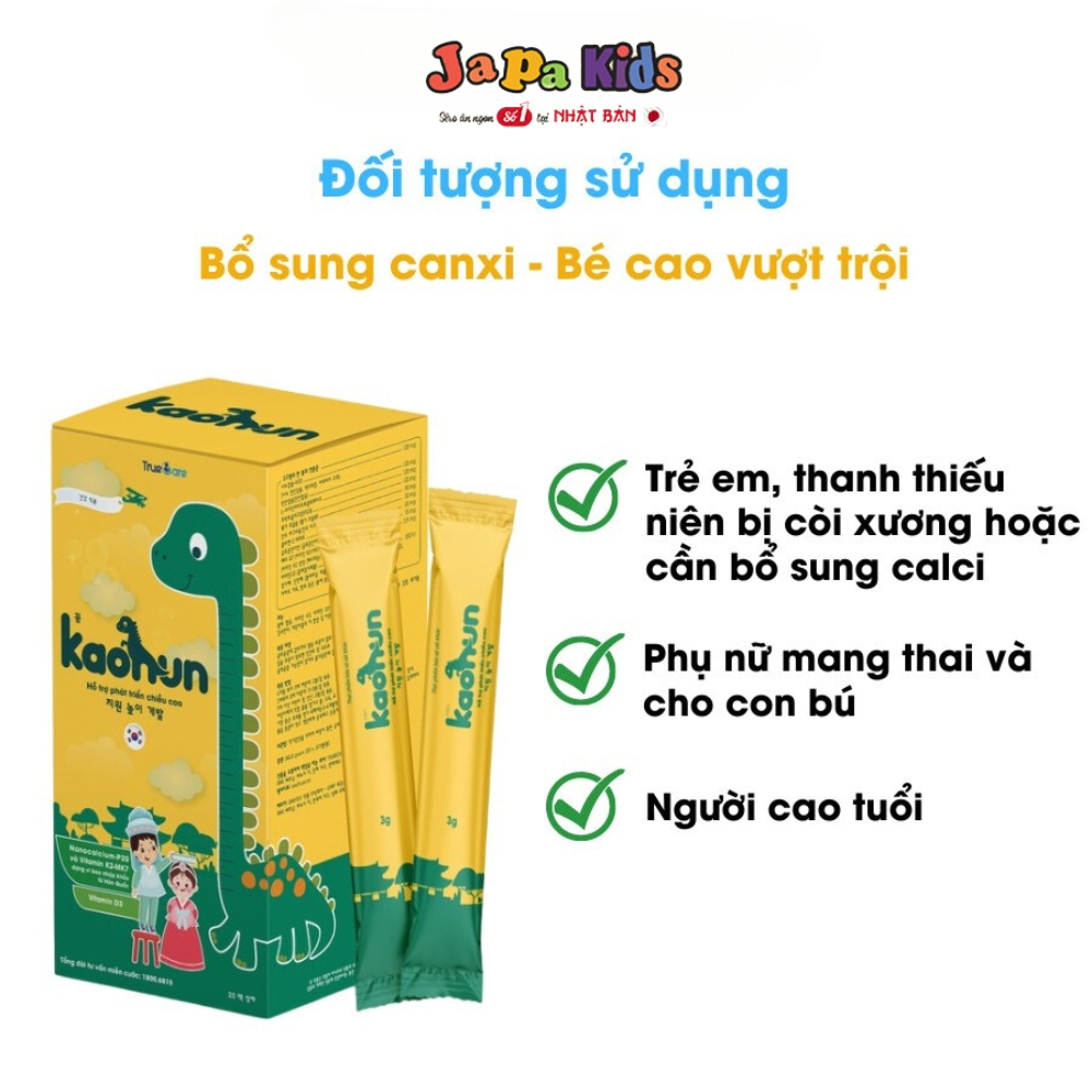 Ảnh Cốm Tăng Chiều Cao Kaohun Hàn Quốc dạng cốm chính hãng japa kids 4