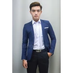 Áo vest nam body kiểu Hàn Quốc đơn giản phong cách may 3 lớp đệm ngực độn vai tặng cà vạt đen và hộp đựng làm quà — ảnh 2