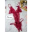 SX874-BK077 [Có BIGSIZE 60kg] Đầm Ngủ Váy Ngủ Ren Xuyên Thấu Hở Ngực Sexy Quyến Rũ Gợi Cảm