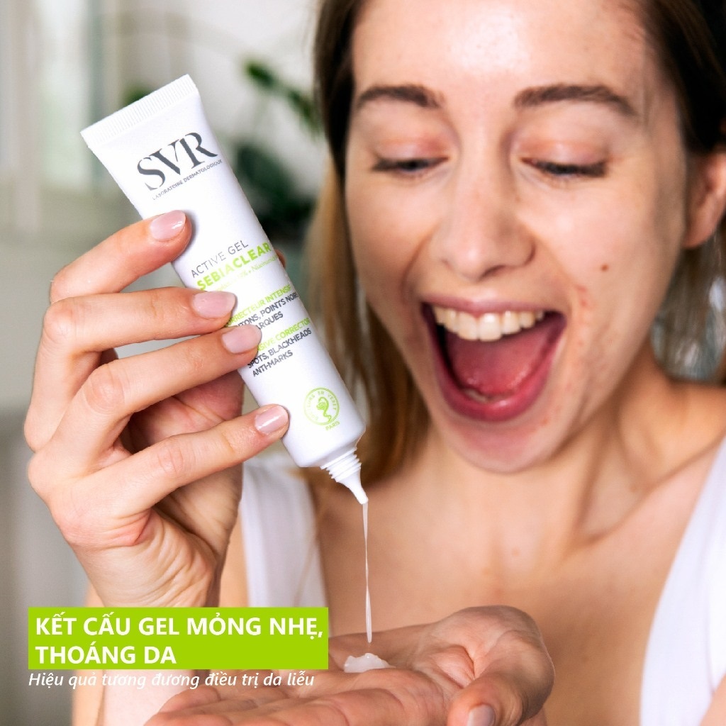 Ảnh Gel dưỡng giảm mụn ngừa thâm SVR Sebiaclear Active Gel 40ml 3