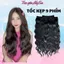 Tóc giả kẹp 9 phím xoăn sóng 50 cm, bộ tóc 9 tép rời giúp nối tóc tự nhiên, có thể sử dụng nhiệt