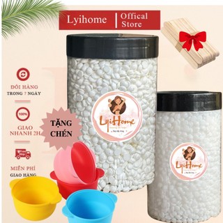 [TẶNG CHÉN] Hũ 500g dòng sáp wax lông nóng sữa dừa cao cấp lấy sạch tận gốc lyihome, sáp wax dẻo
