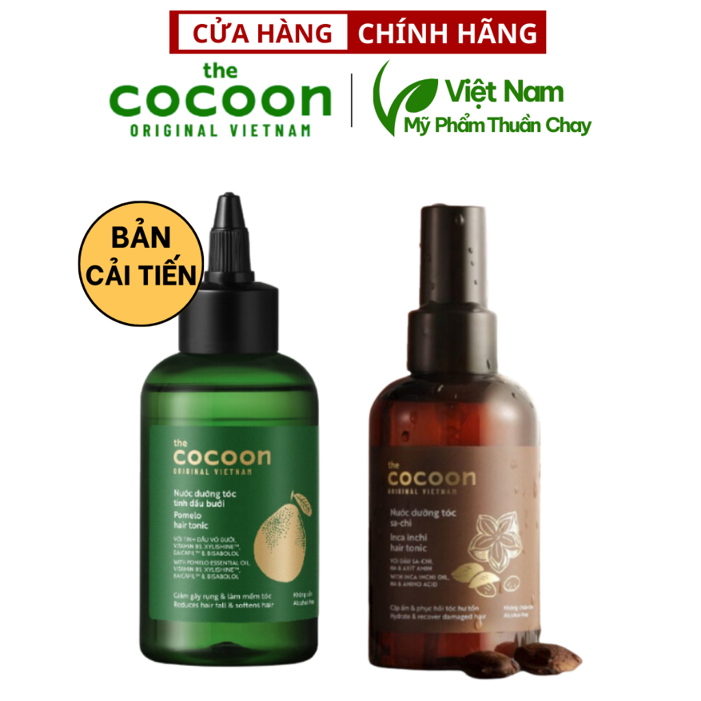 Ảnh Combo kích thích mọc tóc và phục hồi nước dưỡng tóc tinh dầu bưởi Cocoon 140ML BẢN MỚI + Nước xịt dưỡng tóc sachi 140ml 1