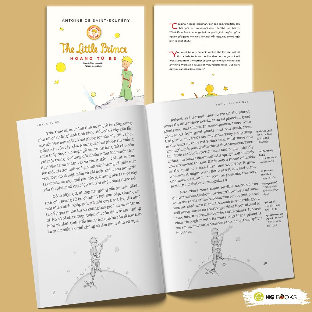 Ảnh Sách văn học kinh điển song ngữ - Sách văn học, tặng audio và note từ vựng song ngữ - HG Books 3