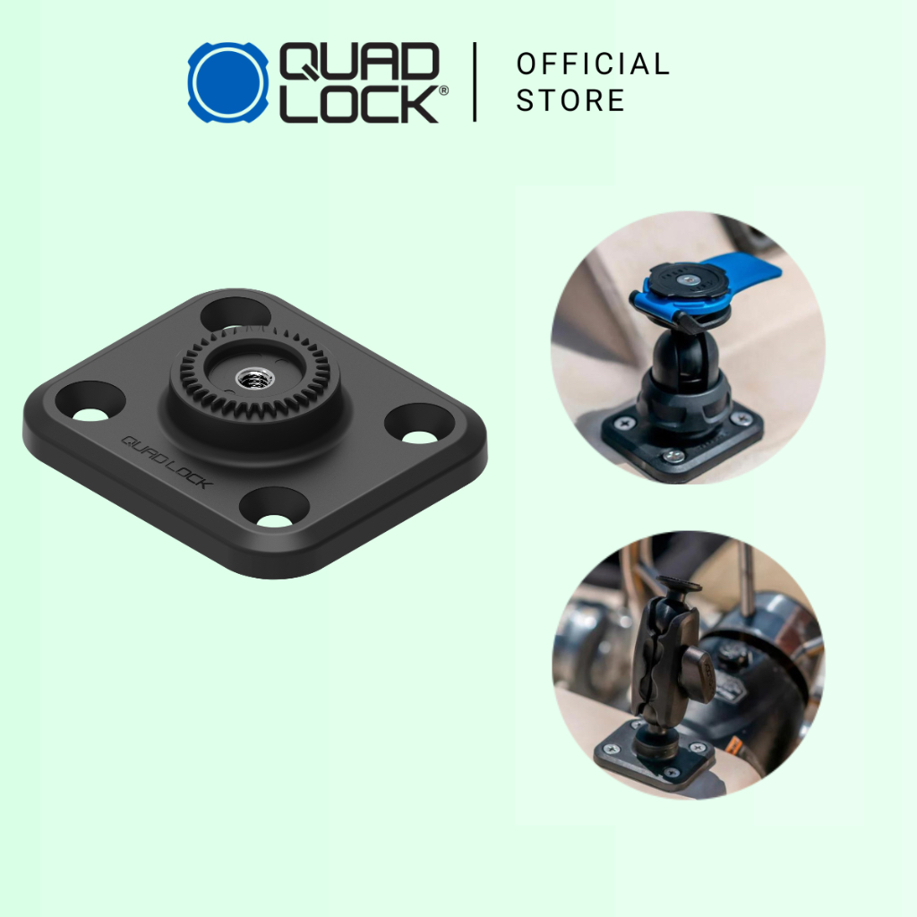 Đế Hình Chữ Nhật Quad Lock (QuadLock) 360 Flat Rectangle Base – 4 Lỗ Ốc ...