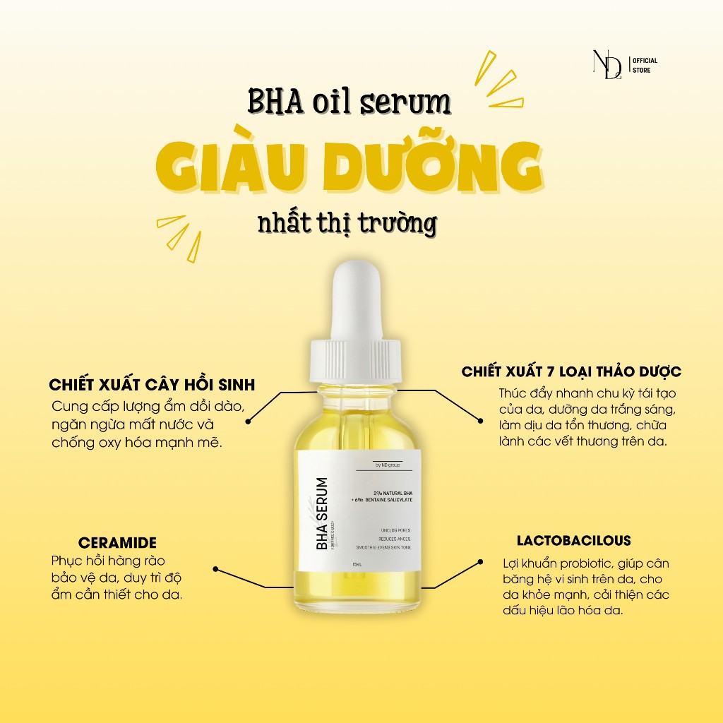 Combo Be Charm Cream 100ML & BHA Serum 8% ND 15ML Giảm Mụn, Giảm Thâm Body 6in1