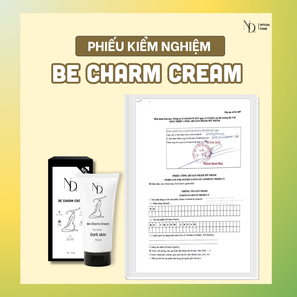 COMBO 2 TUÝP KEM GIẢM THÂM BE CHARM 100ML 6in1
