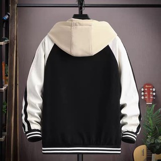 ÁO HOODIE NỈ PHỐI VIỀN SỌC ĐẶC SẮC IN CHỮ MARIN SINH ĐỘNG PHÙ HỢP THỜI TRANG NAM