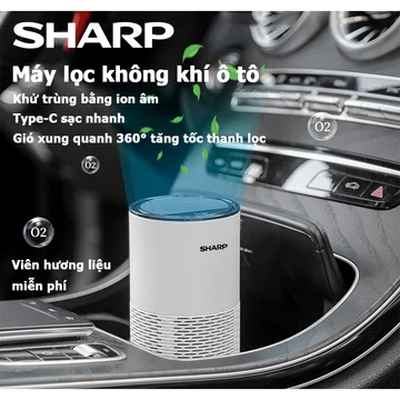 Sharp Máy Lọc Không Khí Ôto Và Gia Đình, Air Purifier，Khử mùi, vi khuẩn, nấm mốc, mang lại bầu không khí trong lành
