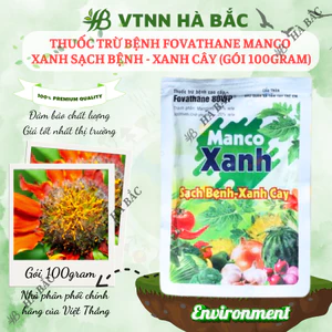 Chế Phẩm Xử Lí Nấm Benhh Fovathane Manco Xanh Sạch Benh - Xanh Cây (Gói 100gram)