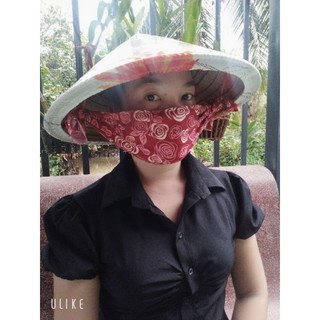🌈🌈KHẩu trang quai nón lá _ Handmade hàng 3 lớp xếp li 💥💥