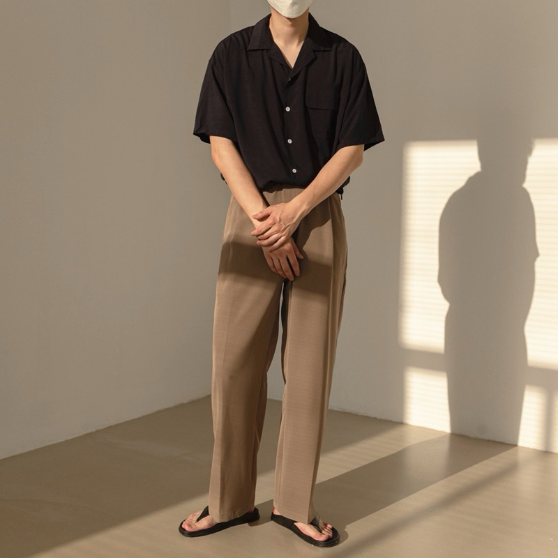 Quần Nam ống rộng, form suông