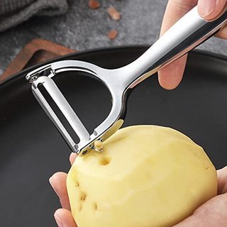 Dao Bào Gọt Vỏ Rau Củ inox  lưỡi thép không rỉ loại tốt có 2 màu vàng và bạc  - Dụng Cụ Bào Cầm Tay