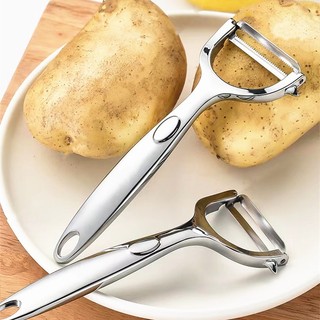 Dao Bào Gọt Vỏ Rau Củ inox  lưỡi thép không rỉ loại tốt có 2 màu vàng và bạc  - Dụng Cụ Bào Cầm Tay