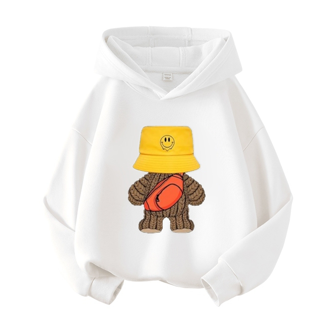 Áo hoodie trẻ em hình Gấu Túi Mũ chất vải nỉ coton siêu ấm cực đẹp fashion hàn quốc cho bé từ 10-60kg (M 82)