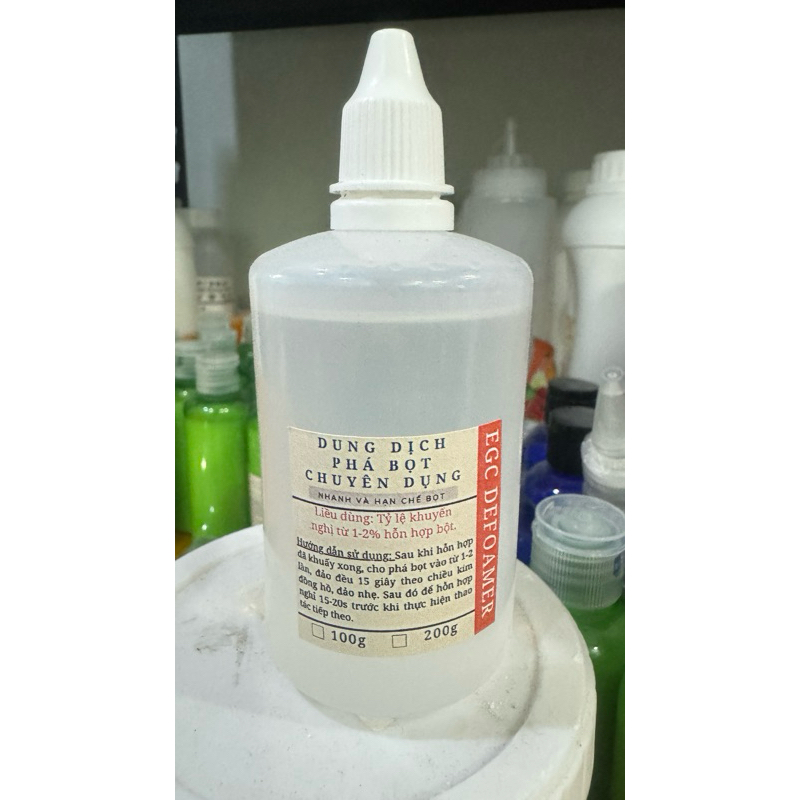 EGC Defoamer - Phá bọt chuyên dụng cho đúc khay đúc tượng hũ nến đúc chậu cây hiệu quả phá bọt cao, nhanh và an toàn