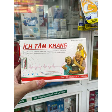 [CHÍNH HÃNG] Viên uống Ích Tâm Khang (Hộp 30v) HHANH PHARMA