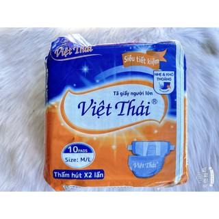 Tã Dán người già Việt Thái 10 miếng Size M/L từ 40 đến dưới 70kg cho người lớn tuổi, bệnh nhân,mẹ bỉm sau sinh