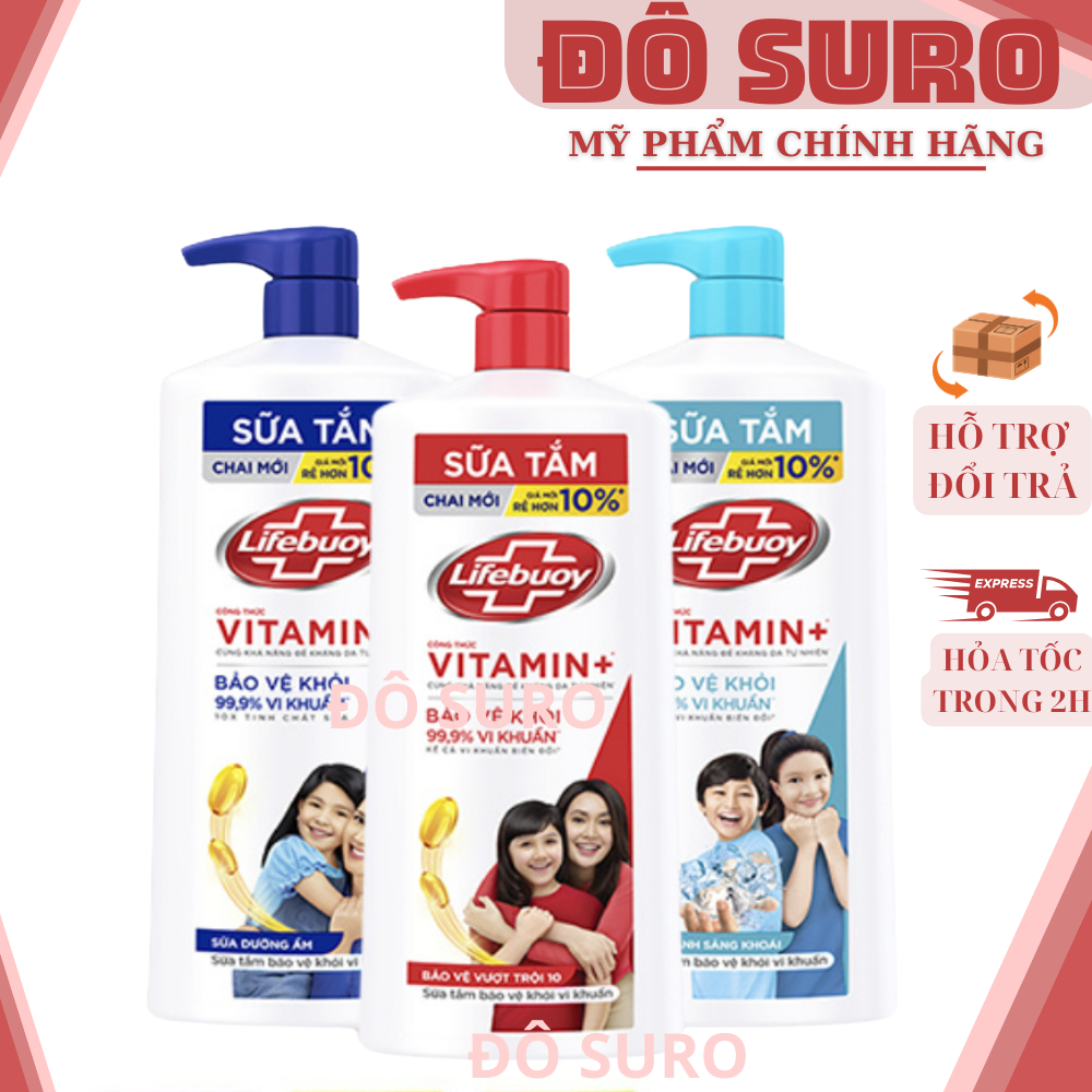 Sữa tắm Lifebuoy kháng khuẩn Bảo vệ Vượt trội 800g