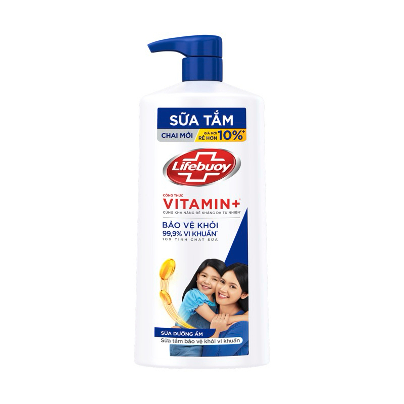 Sữa tắm Lifebuoy kháng khuẩn Bảo vệ Vượt trội 800g
