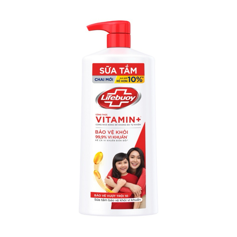 Sữa tắm Lifebuoy kháng khuẩn Bảo vệ Vượt trội 800g
