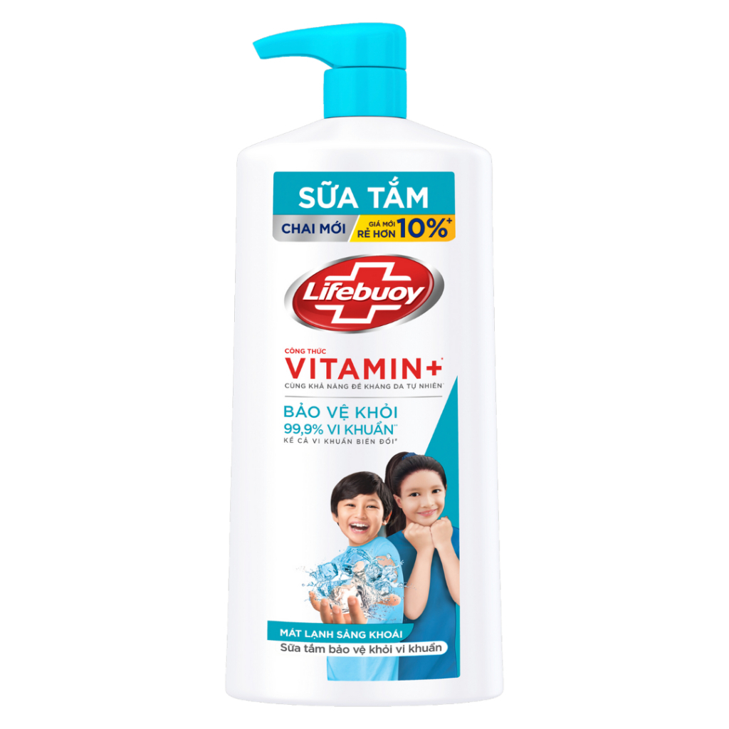 Sữa tắm Lifebuoy kháng khuẩn Bảo vệ Vượt trội 800g