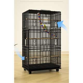Lồng Chim Avi Cao Cấp Nhập Khẩu Size Lớn - Có Bánh Xe, Dễ Lắp Ghép, Thép Sơn Tĩnh Điện, Bền Đẹp