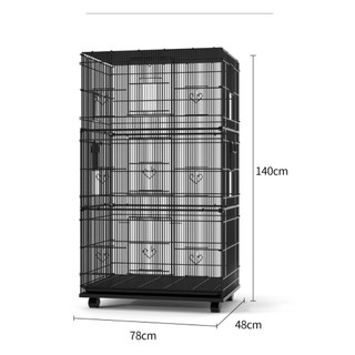 Lồng Chim Avi Cao Cấp Nhập Khẩu Size Lớn - Có Bánh Xe, Dễ Lắp Ghép, Thép Sơn Tĩnh Điện, Bền Đẹp