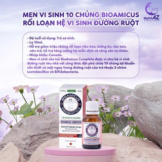Men Vi Sinh 10 Chủng BioAmicus Nhập Khẩu Canada