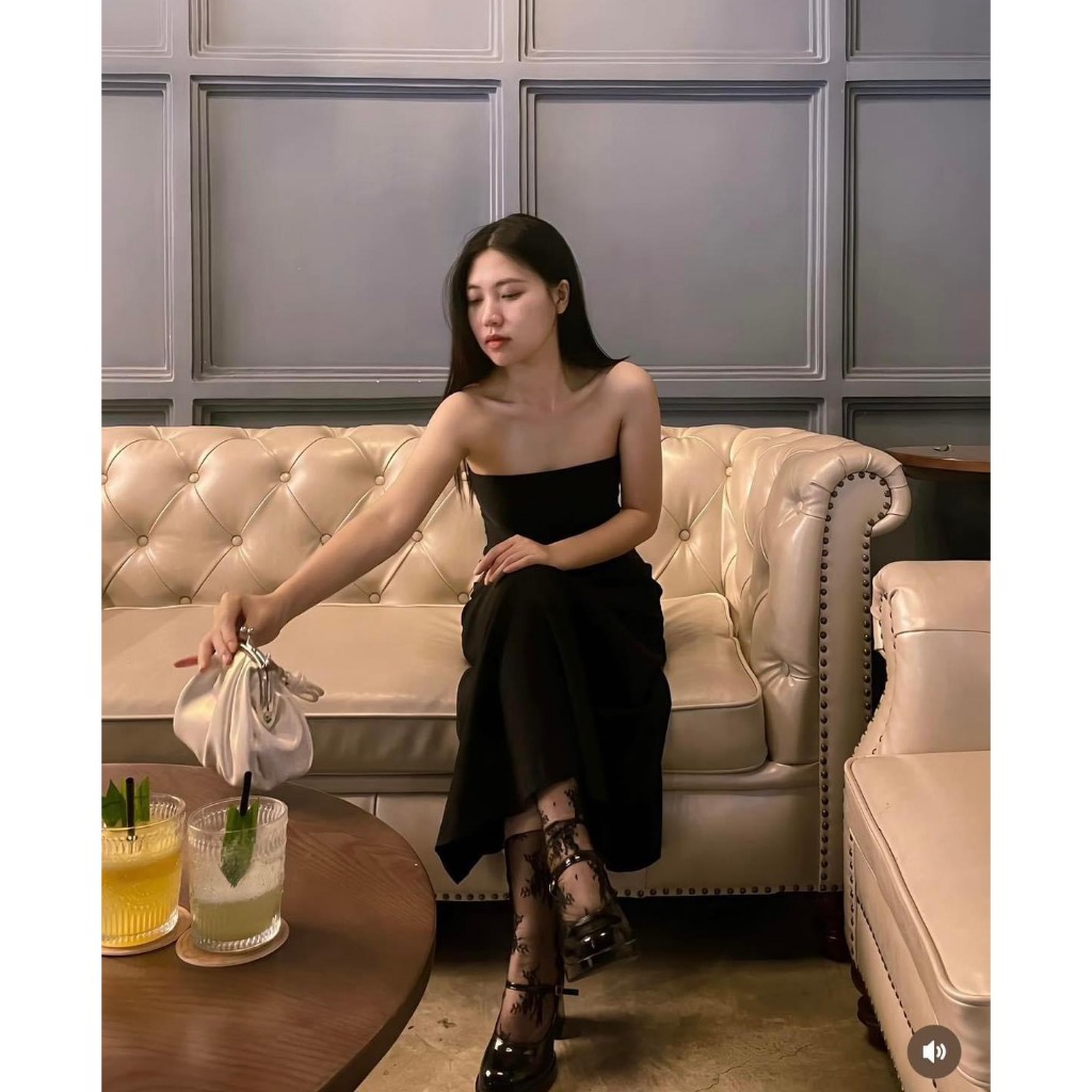 Váy Cúp Ngực Dáng Dài FLON DRESS, Đầm Ống Maxi Thun Dài Màu Trơn SAN Clothings - P42