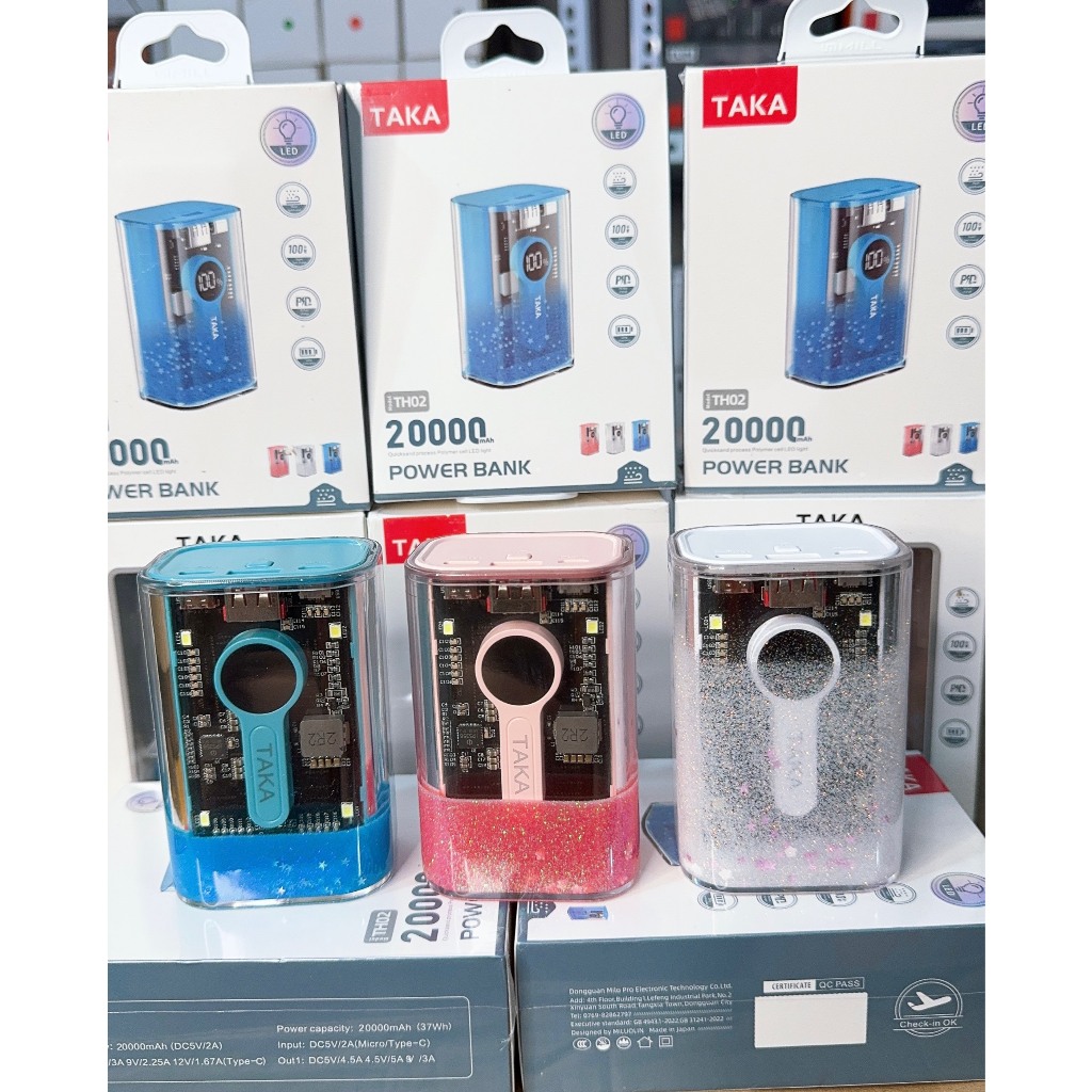 Pin dự phòng 20.000mAh TAKA TH02 là một sản phẩm nổi bật công xuất