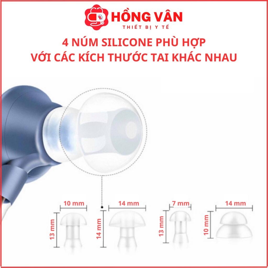 Máy trợ thính đeo vành tai VHP 1204 ( BẢO HÀNH 24 THÁNG ), tai nghe trợ thính không dây cho người già mã hóa âm thanh