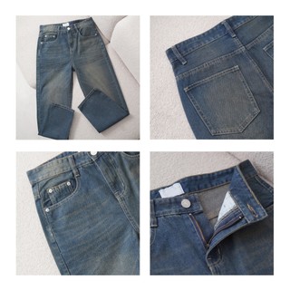 Quần Bò jeans baggy nam cạp cao phom xuông ống suông rộng lỡ cao cấp Avocado