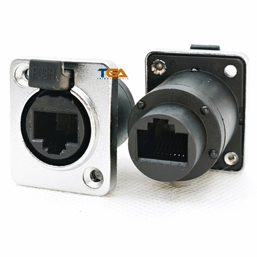 Jack rắc Canon Mạng, XLR Mạng RJ45, Bệ cắm mạng RJ45 bắt bệ mặt panel ...