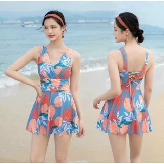 SIZE M,L,XL BIKINIUMI LIỀN THÂN 1 MẢNH KÍN ĐÁO VÁY IN HOA NHIỀU MÀU SẮC  BIKINISTORE
