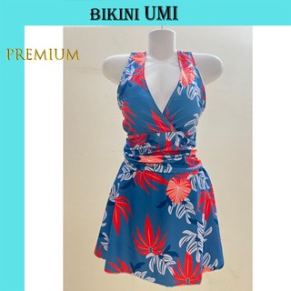 SIZE M,L,XL BIKINIUMI LIỀN THÂN 1 MẢNH KÍN ĐÁO VÁY IN HOA NHIỀU MÀU SẮC  BIKINISTORE