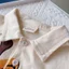 Bộ quần áo QC áo polo chất vải cotton in họa tiết động vật kèm quần kaki nâu mềm cho bé trai gồm áo và quần