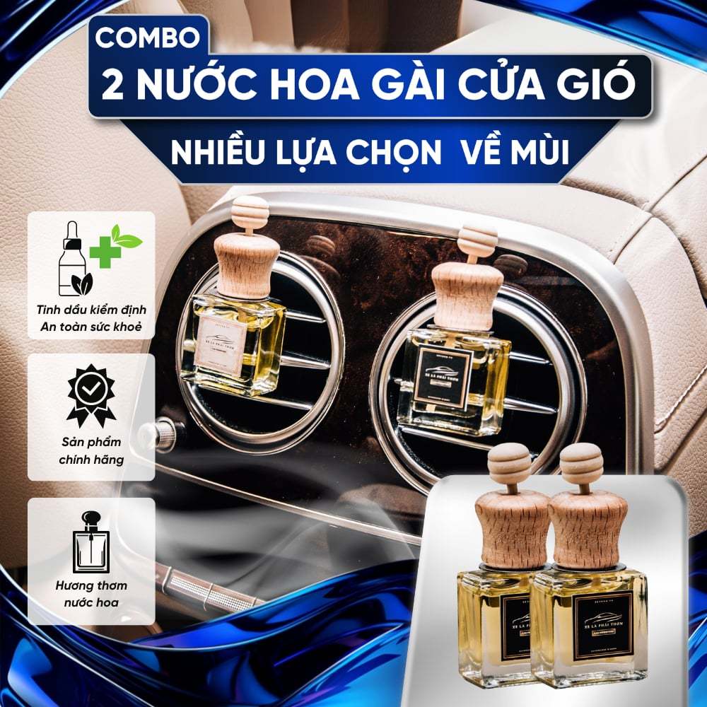 Ảnh Combo 2 nước hoa ôtô gài cửa gió - hương thơm các hãng nước hoa Niche cao cấp - nhiều lựa chọn mùi - Reed scent 10m 1