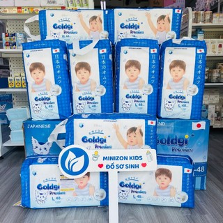 Bỉm dán/quần Goldgi Cao Cấp Nhật Mẫu Mới Premium Size Nb92/S84/M66/M60/L56/L48/XL46/XL44/XXL32