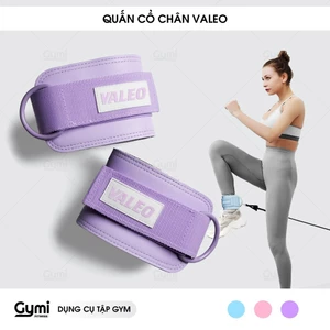 Quấn Cổ Chân Tập Gym Valeo Da PU, Tập Chân Mông Với Cáp, Phụ Kiện Tập Gym - QCC-Valeo