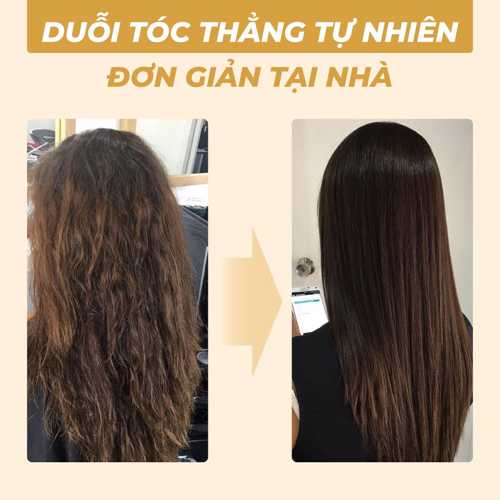 Thuốc duỗi tóc tại nhà kem ép duỗi tóc tại nhà thành phần argan Bellena Hair Straightening Cream 250ml